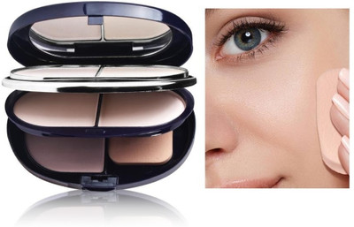 GABBU 5 In 1 Compact With Mirror And Powder Puff Compact(Multi Shade, 38 g)