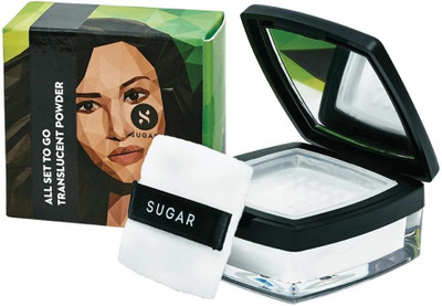 SUGAR Cosmetics All Set To Go Translucent Powder Compact(Translucent Powder, 7 g)