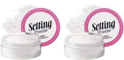 GABBU Setting Makeup Powder - Smooth Loss Powder Combo Compact(WHITE, 20 g)