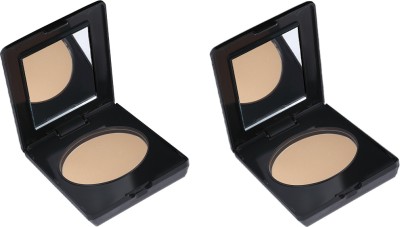 Dazller Seamless Touch Powder-Pack of 2, Absorbs oil&sweat,Enriched with VitaminE Compact(Brulee, 12 g)