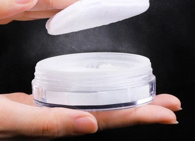 JANOST Best Waterproof Loose Powder Matte Finish Transparent Setting Powder Compact(Moon White, 15 g)
