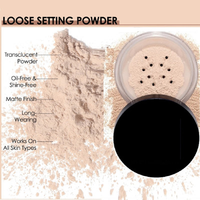 Amaryllis Matte finish Loose Powder Silky Smooth Compact(ivory, 15 g)