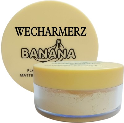 WECHARMERZ Flawless Banana, Make Up Setting Powder, Long-lasting Coverage Compact(Banana Powder, 22 g)