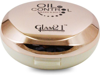 Glam21 Oil Control Correction compact Powder CP8007 with Adbeni Compact(Beige, 18 g)