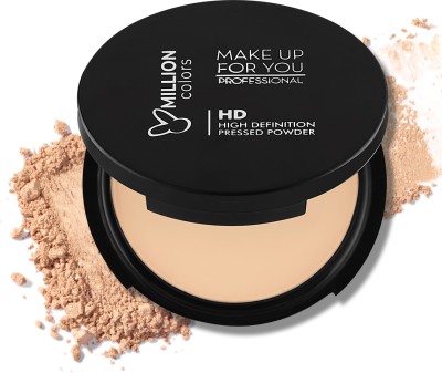 Million Colors Waterproof Compact Powder for Face Makeup for Oily & Dry Skin Compact(Ivory 03, 12 g)