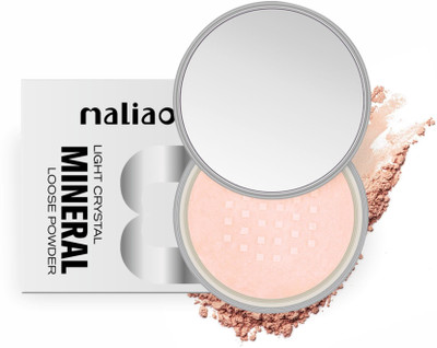 maliao Light Crystal Mineral Loose Powder - Translucent Radiance for Flawless Finish Compact(SOFT IVORY, 20 g)