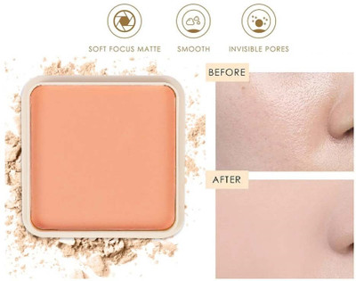 GFSU - GO FOR SOMETHING UNIQUE Best Weightless Matte Finish Compact Powder, Pan Cake Blends Effortlessly P004 Compact(Light Sweep, 15 g)