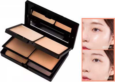 MYEONG PROFESSIONAL MAKE UP 5 IN 1 COMPACT POWDER LONG LASTING Compact(BEIGE, 50 g)
