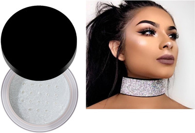 THTC Best Illumination Face Shiny Grey Highlighter & Glitter Powder(Grey)
