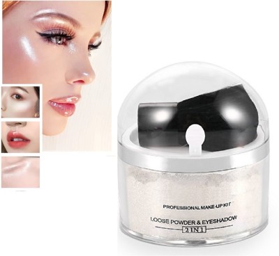 THTC NEW HIGH PIGMENTED SHIMMERY SHINY GLOW MAKEUP PLATINUM WHITE HIGHLIGHTER(PLATINUM WHITE)