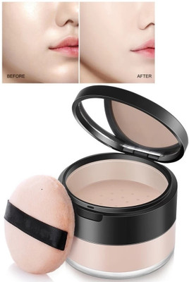 GFSU - GO FOR SOMETHING UNIQUE Long Lasting & Waterproof Loose Powder Compact natural finish for all skin types Compact(beige, 15 g)
