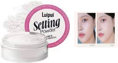 Luipui unique setting powder in white color pack of 1 Compact(white, 10 g)