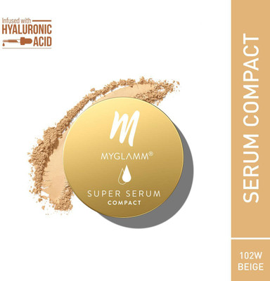 MyGlamm Super Serum Compact(102W Beige, 9 g)