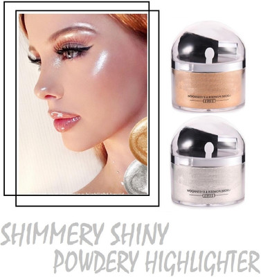 ADJD NEW SHIMMERY SHINY & WATER PROOF ILLUMINATOR SILVER OR GOLD HIGHLIGHTER Highlighter(SILVER OR GOLD)