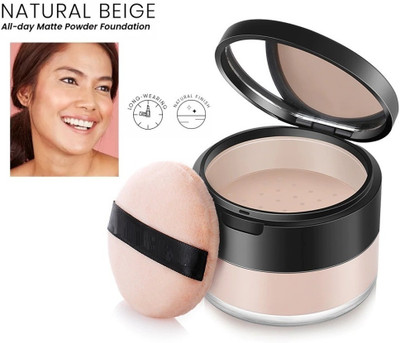 CATERINACHIARA Matte finish | Setting Loose Powder for Long-lasting Makeup Compact(natural, 10 g)