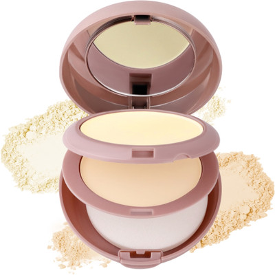 MATTLOOK Face Fix Ultimate Set Compact Powder With SPF15 & Vitamin E Compact(01 Rose Beige, 20 g)