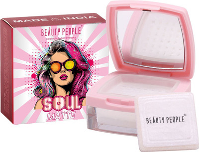 BEAUTY PEOPLE Soul Matte Compact Powder, Loose Mattifying Powder Compact(Matte Translucent, 7 g)