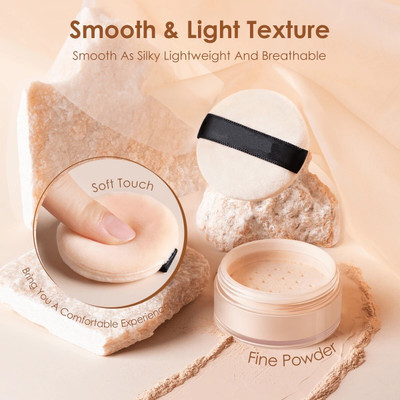Amaryllis Lightweight Smooth Setting Powder Matte  Compact(LIGHT BEIGE, 15 g)
