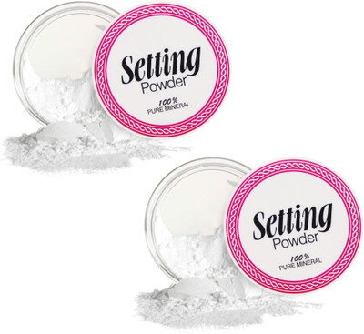 Latixmat PROFESSIONAL MAKE UP USE WHITE SETTING LOOSE POWDER COMBO Compact(WHITE, 20 g)