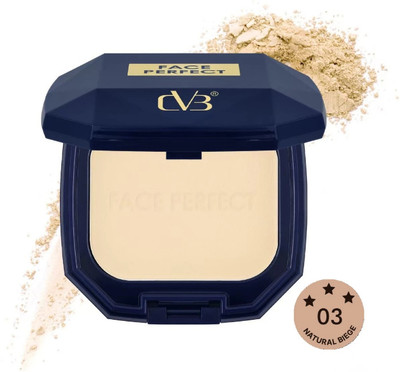 CVB FACE PERFECT SINGLE FOUNDATION PRESSED POWDER OIL CONTROL & MATTE Compact(NATURAL BEIGE, 15 g)