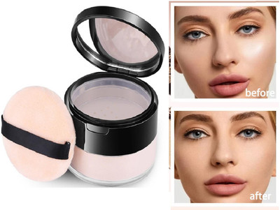 luzimaisa Oil Control, Makeup Fixing Pore Removal Changing Setting Powder Compact(Natural, 10 g)
