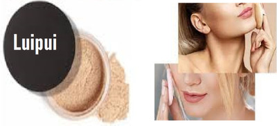 Luipui best quality loose powder in beige color pack of 1 Compact(beige, 15 g)