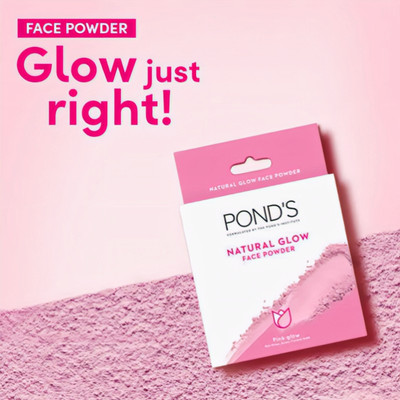 POND's Natural Pink Glow Face Powder 30gm Compact(pink glow, 30 g)