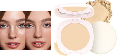LILLYAMOR Ultra Soft Powder Professional Oil-control Waterproof Matte Setting Powder Compact(TAN, 10 g)