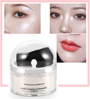 tanvi27 BEST ILLUMINATOR SHIMMERY SHINY GLOW FACE MAKEUP POWDERY SILVER HIGHLIGHTER Highlighter(SILVER)
