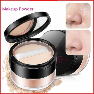 manasona BRIGHTNESS WATER PROOF & LONG LASING MAKEUP LOOSE POWER Compact(NATURAL BEIGE, 10 g)