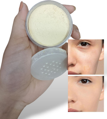 MYEONG Korean Banana Long Lasting Ultra Fine Setting Powder Matte Face Powder Compact(Banana, 15 g)
