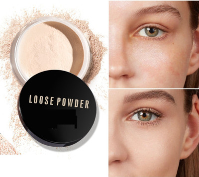 Luster Shine Oil-Controlling & Smooth Application Loose Powder Compact(Ivory, 30 g)
