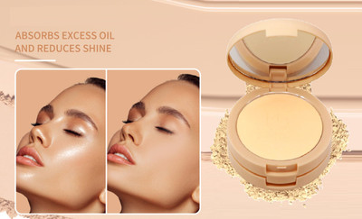 Sheny High-Definition Pressed Powder 2 in 1 Compact Powder & Matte Finish  Compact(BEIGE, 16 g)