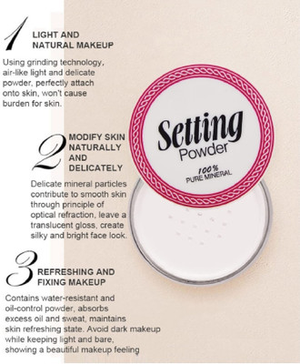 tanvi27 Matte Setting Powder Oil Control  Compact(white, 10 g)