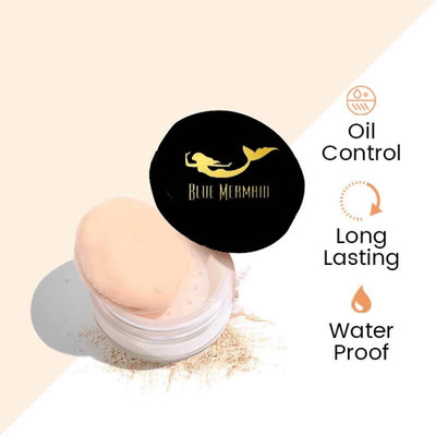 BLUEMERMAID Setting Matte Loose Powder For All Skin Types Compact(Natural, 15 g)