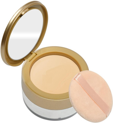 Yuency 2 in 1 Oil Control Highlighting Complex Compact Powder Compact(Banana, 22 g)