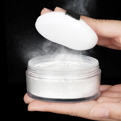 ADJD Face Powder Makeup Long Lasting Coverage Compact(WHITE, 10 g)