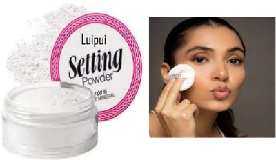 Luipui branded white color setting powder pack of 1 Compact(white, 30 g)