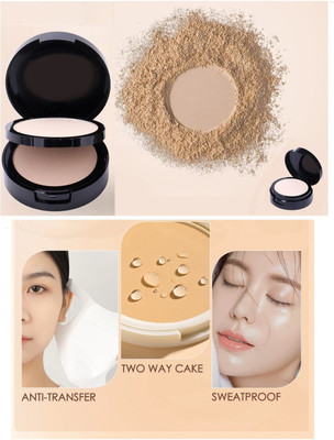 USBK PERFECT LOOK 2 IN 1 COMPACT FOR WOMEN WITH MATTE NATURAL LOOK Compact(IVORY, 18 g)