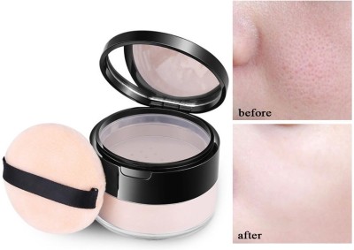 luzimaisa Translucent Powder Setting Powder,Oil Control Loose Powder Soft Compact(Natural, 10 g)