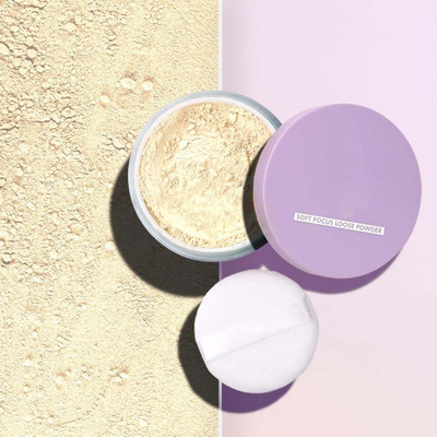 MYEONG Soft Beige Matte Finishing Powder Translucent Loose Setting Powder Compact(Soft Beige, 8 g)