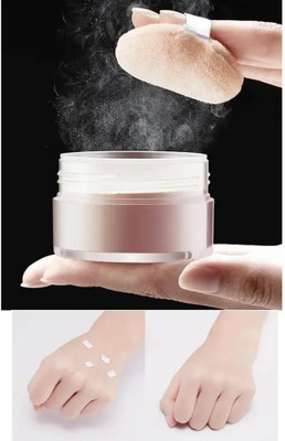 GABBU Smooth Loose Powder Light Setting Powder Waterproof Face Makeup Compact(beige, 10 g)
