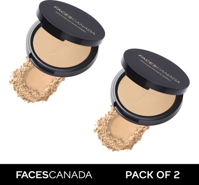 FACES CANADA Weightless Stay Matte Powder | Oil Control Compact(Beige 03, 18 g)