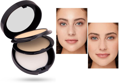 MYEONG 2 in 1 Compact Matte HD Finishing Weightless Matte Stay Oil Control  Compact(Multi Shades, 23 g)