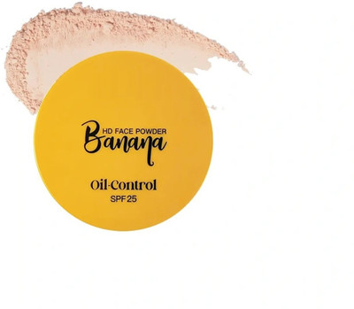Latixmat Banana HD 2 IN 1 Oil-Control Face Compact Powder Shade01 Compact(Light, 20 g)
