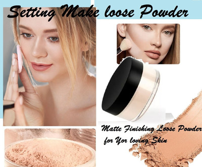 Aylily 3D Translucent Setting Powder Compact Matte Finish Compact powder  Compact(ivory, 30 g)