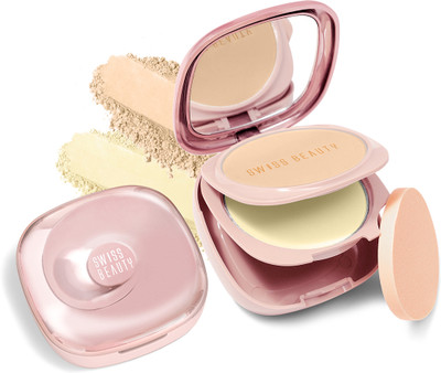 SWISS BEAUTY Matte & Set Duo  Compact(Honey, 20 g)