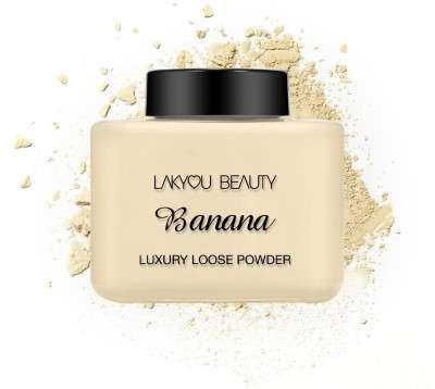 Lakyou Beauty Banana Loose Powder | Waterproof | Baking powder | Makeup Setting Powder Compact(BANANA, 25 g)