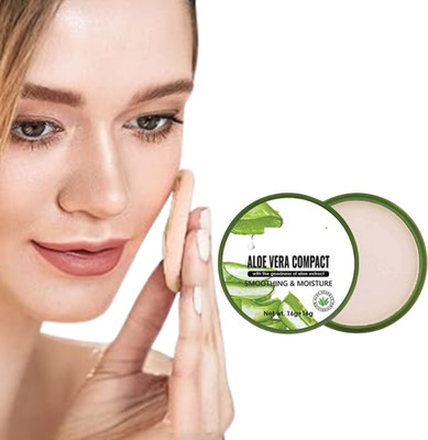 BLUST&FAMME Smudgeproof Aloevera compact pack of 1 Compact(Ivory, 30 g)