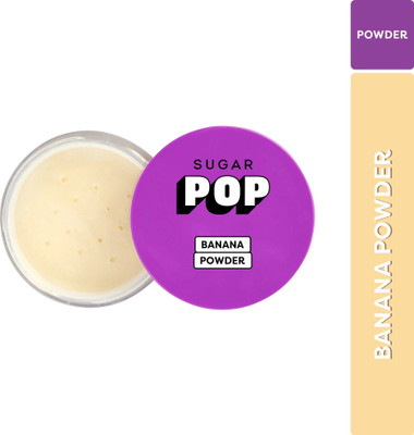 SUGAR POP Banana Powder - Brightens skin | Blends easily | Suits all Indian skin tones Compact(Yellow, 10 g)